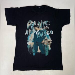 Panic At The Disco Pray For The Wicked Graphic T-shirt Women Small Black Music